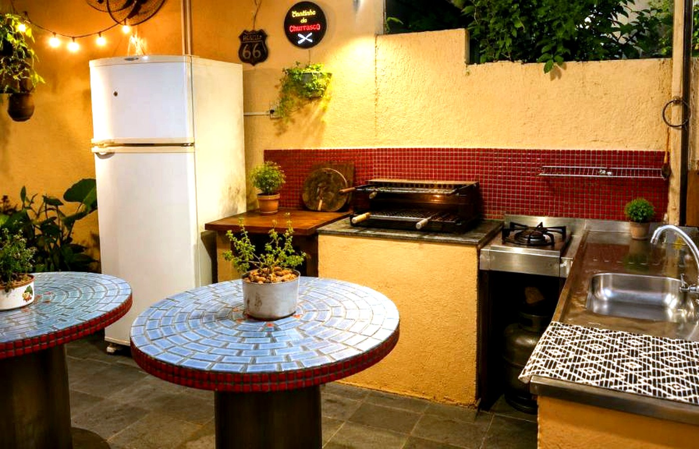 Área gourmet da Casa Amélia